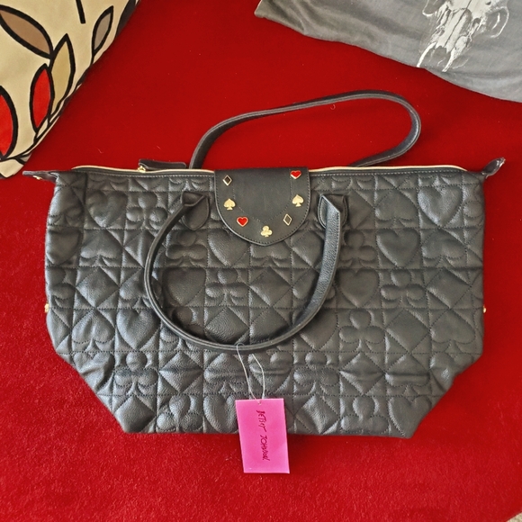 NWT Betsy Johnson Solitaire Tote Bag - Picture 1 of 13